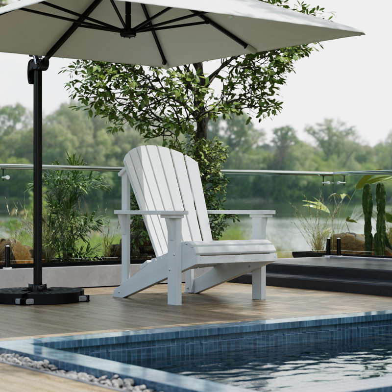 Heritage Outdoor Adirondack Chair, White