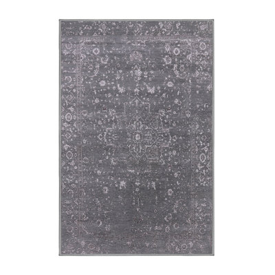 Tapis oriental gris foncé Hampston