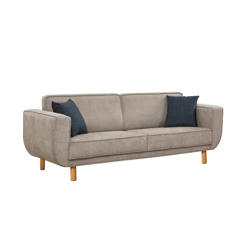 Ensemble de canapé-lit, Gris, Or