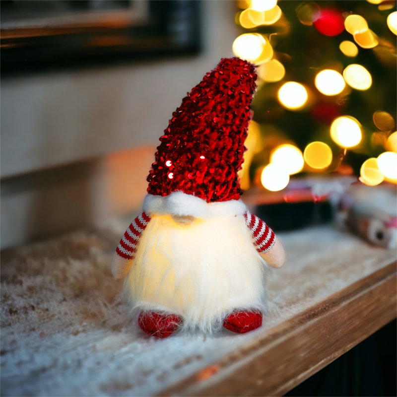 Henault Christmas Stuffed Holiday Accent, Red