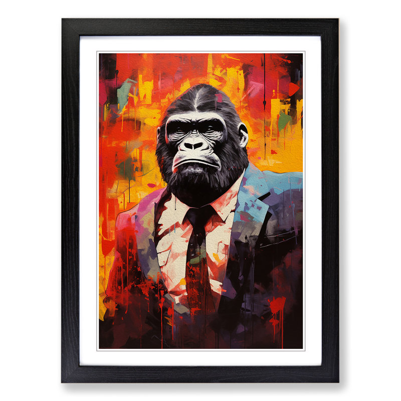 Gorilla Dadaism - Framed Print