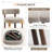 Upholstered Solid Wood Dining Chair Side Chair-1993658748