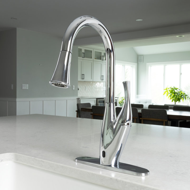 Touchless Pull Down Single Handle Kitchen Faucet, Chrome