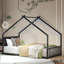 Structure de lit en métal avec lattes et pieds, lit maison-76954842-76954847