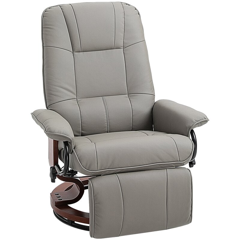 Latitude Run® Aricely Vegan Leather Swivel Recliner & Reviews | Wayfair