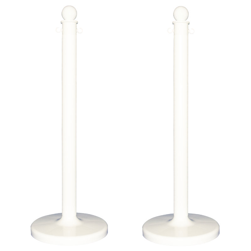 Poteau en stanchion, Blanc