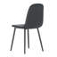Ensemble de chaises de salle à manger modernes et minimalistes noires - six chaises par boîte, stables et confortables.