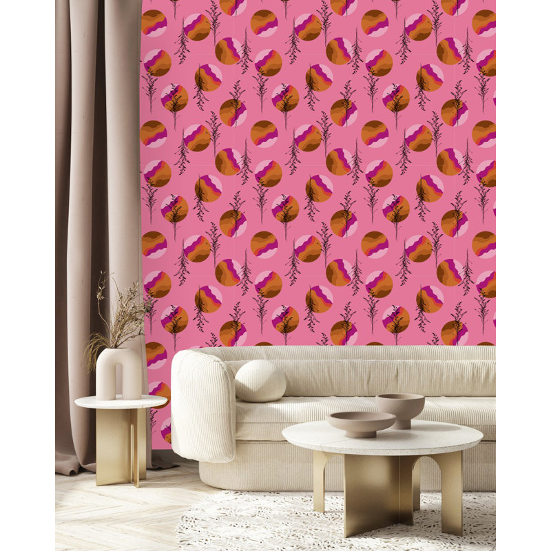 Floral Tile, 2.08' W x 18.75' L