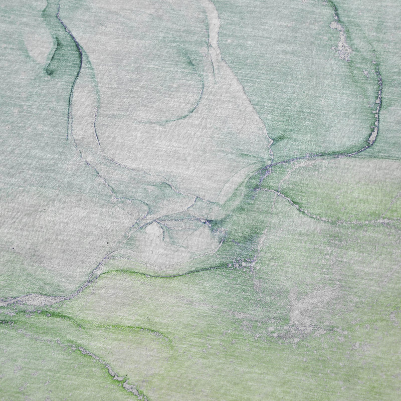 Jeté en sherpa Addison, Vert abstrait 5
