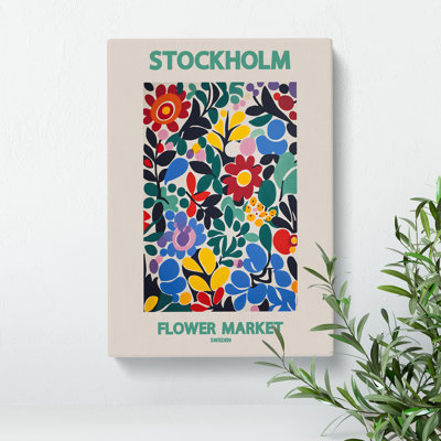 Stockholm Flower Market Exhibition 6 - Wrapped Canvas