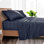Ensemble de draps - Draps de luxe en microfibre ultra douce 1800 - Double brossage - Poches profondes - Ajustement facile