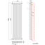Diredra Vertical Designer Radiator-2105003462