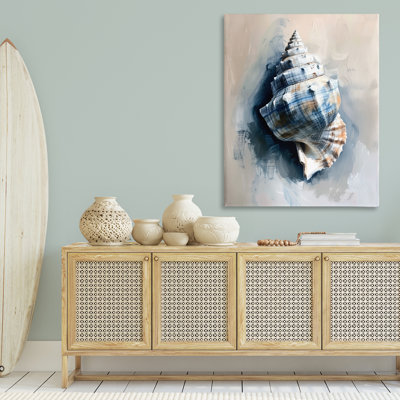  Art mural classique sur toile coquille d'océan par Petal Prints Design