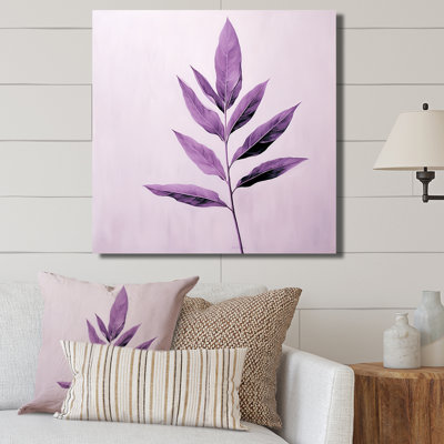 " Purple Lavender Leaf Simplicity "