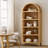 70.9"H*30.7"W 5-Tier Arched Open Bookcase Storage Display Cabinet With 5 Shelves For Home Office, Bedroom, Living Room-1610346606