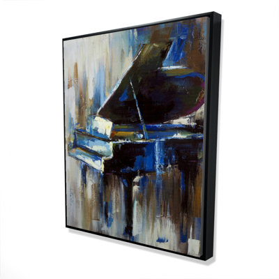 Abstract Grand Piano Print On Canvas