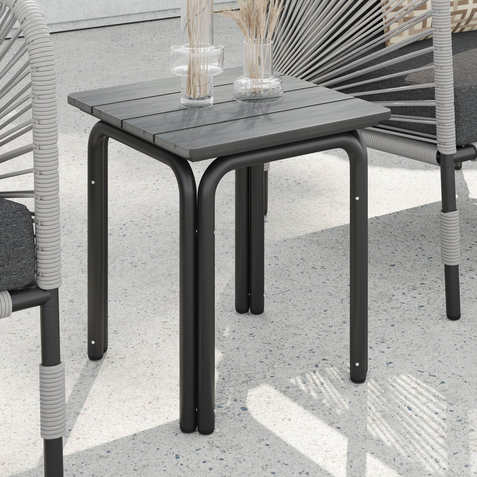 Acklin 300 - Person Patio Seating Group, Gray, Light Gray