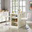 Nerisse Swivel Upholstered Adjustable Height Counter Stool with Metal Frame-1127133217