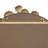 Golden Leaf Accented Decorative Arched Wall Mirror For Bedroom 51.5" X 29" With Embellishments Living Room