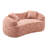 Boneless 66.93'' Chenille Curved Two - Person Compress Sofa-1757962080