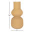 Vase de table sculptural texturé à nervures pour la décoration intérieure - Grand vase à fleurs moderne parfait pour la console, l'entrée ou le salon - brun-1812791164