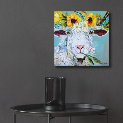 «Red Sheep Studio» par St. Hilaire Elizabeth, Red Barrel Studio®, art mural en verre acrylique