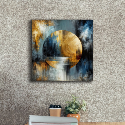 "Epic Graffiti" Circle Abstract 1 "par Rey Klimt, art mural sur toile