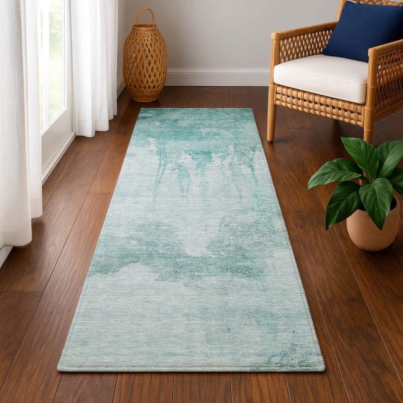 Premium Machine Washable Jacquez AMF1791 Modern Rug, Runner 2'3" x 7'6"