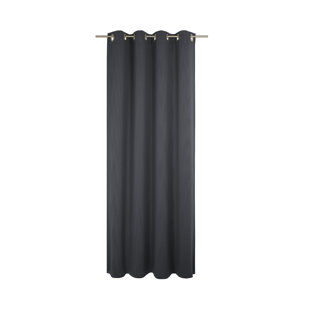 Uni Collection 100% Cotton Room Darkening Curtain Single Panel