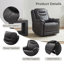Fauteuil inclinable électrique oscillant double chauffant Evitts-2039099275