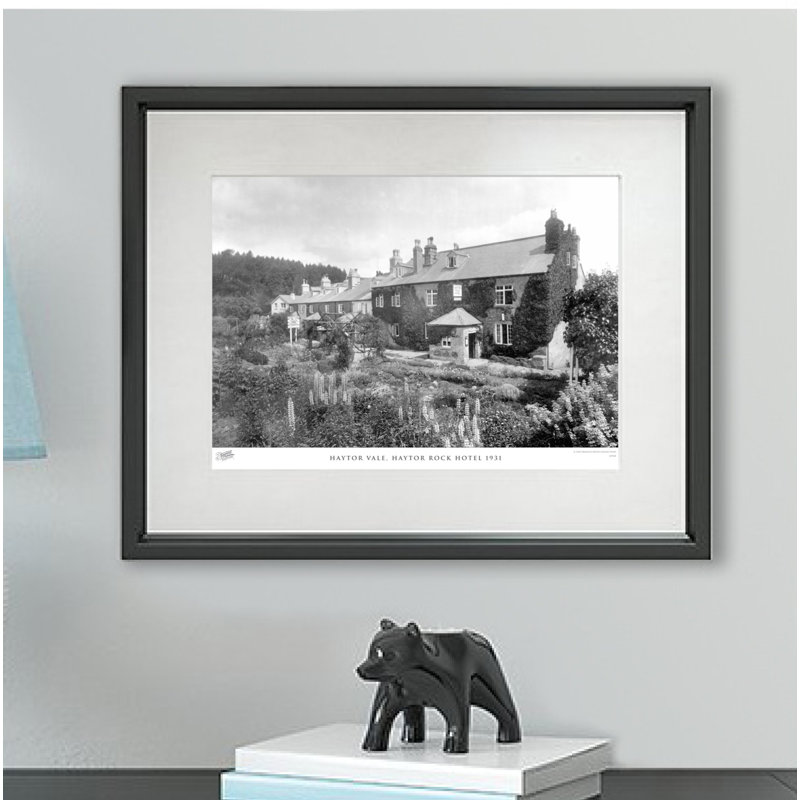 Haytor Vale, Haytor Rock Hotel 1931 - Single Picture Frame Print, 40cm H x 50cm W x 2.3cm D