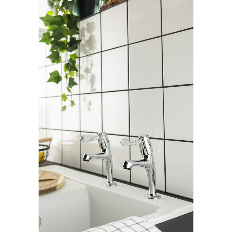 Abode Lever Quarter Turn Pillar Taps