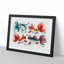 Two Gold & Silver Fish - Picture Frame Painting Print-55614410-55614409