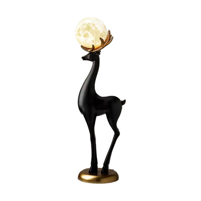Modern Creative Moose Moon Lamp Ornament