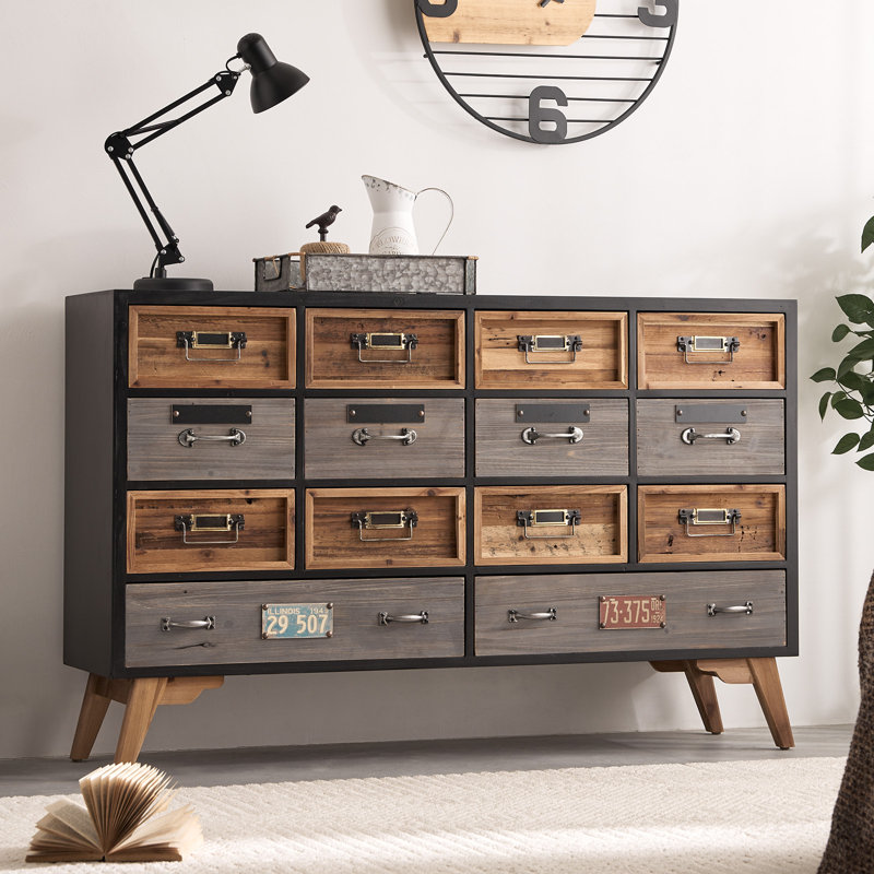 Solid Wood 0 - Door Rectangle Accent Cabinet