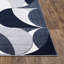 Kenzo Navy Abstract Geometric Modern Rug – Large Living Room Carpet | Bedroom & Hallway Runner | Soft, Stain Resistant, Non-Shedding Floor Mat-961758602