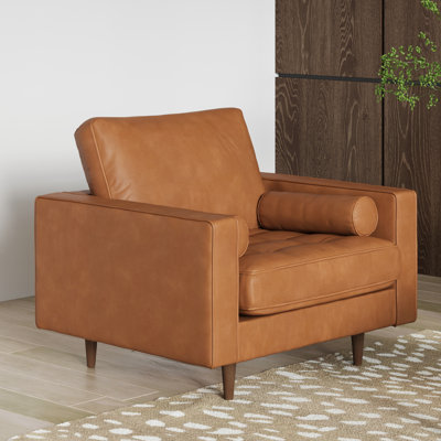 Geo Vegan Leather Armchair