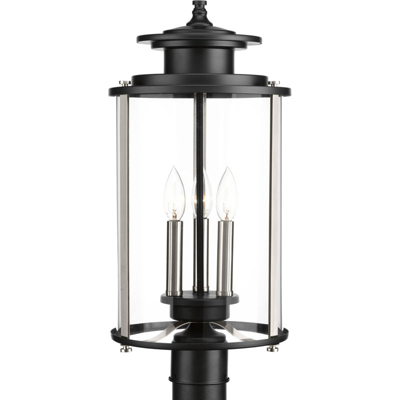 Tête de lanterne à 1 lumière H 22,63 po Elixander, Noir