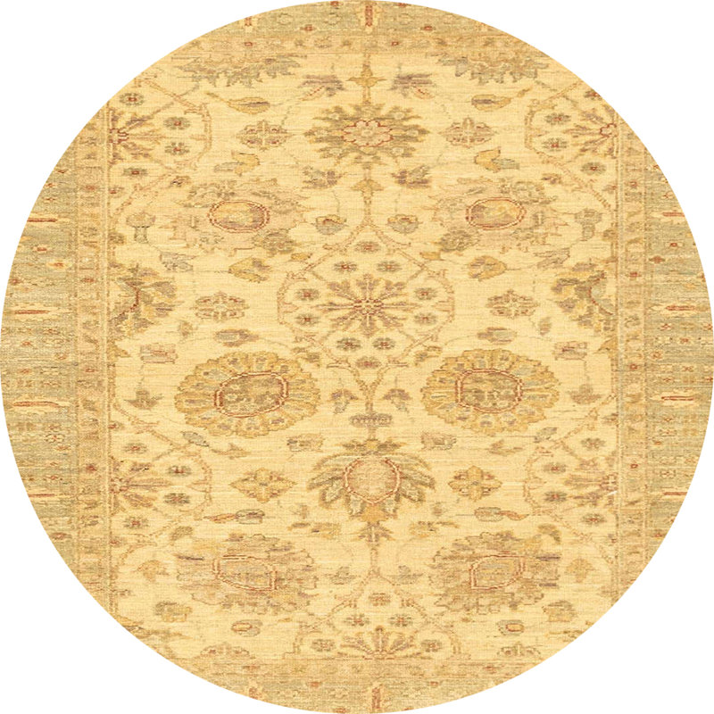 Tapis abstrait moderne 3929, Rond 5 pi