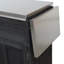 Îlot de cuisine pliable pour l'extérieur avec roulettes verrouillables, armoire de rangement et porte-serviettes pour patio-1093696172