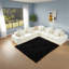 Canapé d'angle surdimensionné 5 places, bouclé blanc 124,3 po, style nuage moderne-891573945