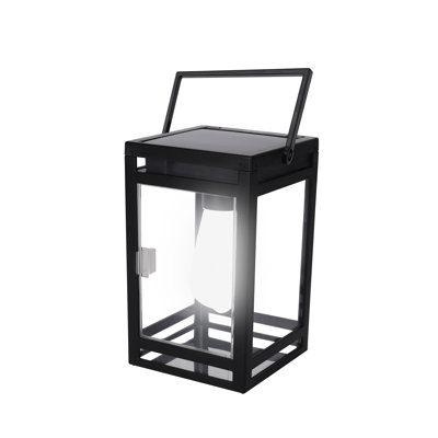 7.87 " Solar Powered Integrated LED Color Changing Square / Rectangular Lantern
