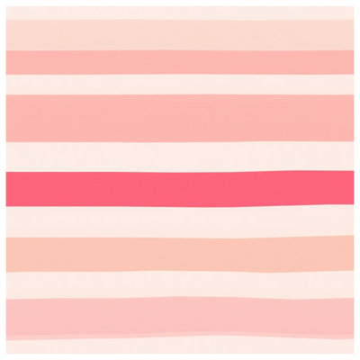 Édredon à rayures rose et blanc