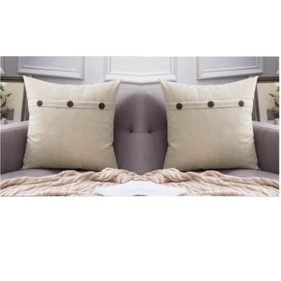 Housse de coussin en chenille à motif géométrique 18 po