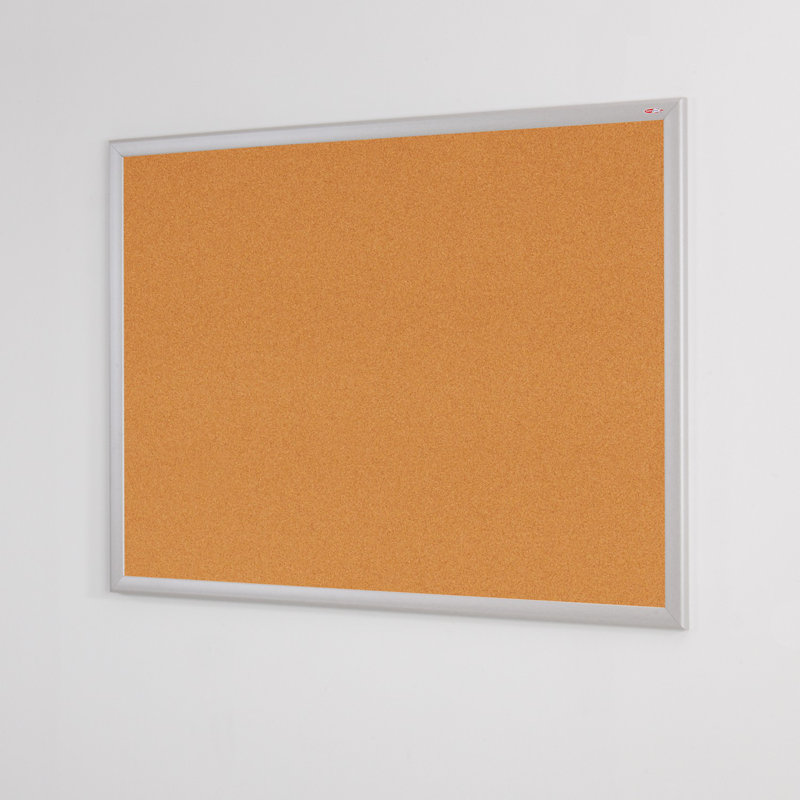 Wall Mounted Bulletin Board, 90 cm H x 120 cm W, Cork
