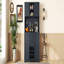 Armoire de bar à café bleu foncé