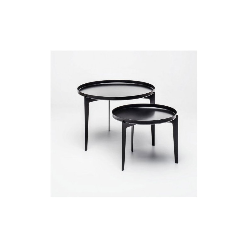 Tray Top End Table, Black