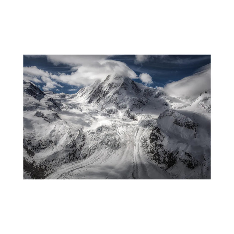 Glacial 1 Piece Wrapped Canvas Wall Art