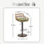 Swivel Upholstered Adjustable Height Counter Stool-329266638