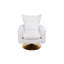 Fauteuil d'appoint pivotant à 360 degrés avec coussin-1161490003